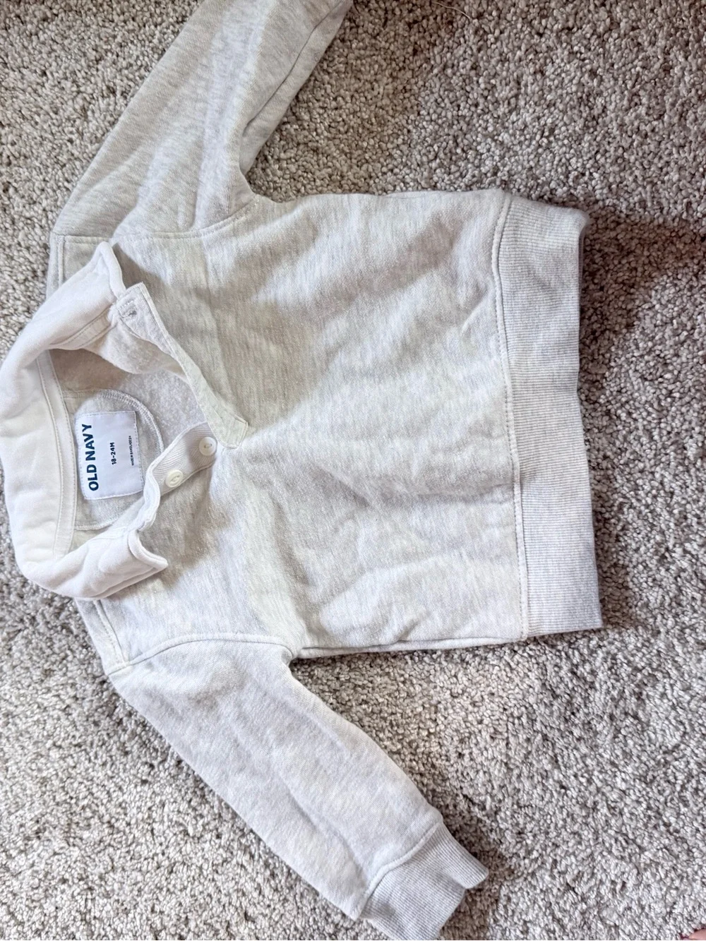 Old Navy Grey Button Sweater